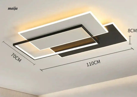 GVG Looping Rectangles Ceiling Lamp from GVG