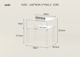 LOWERLEFT Acrylic Minimalist Bedroom Cabinet from HOBBYTREE