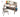 Ember Integrated Desk with Bookshelf from maija