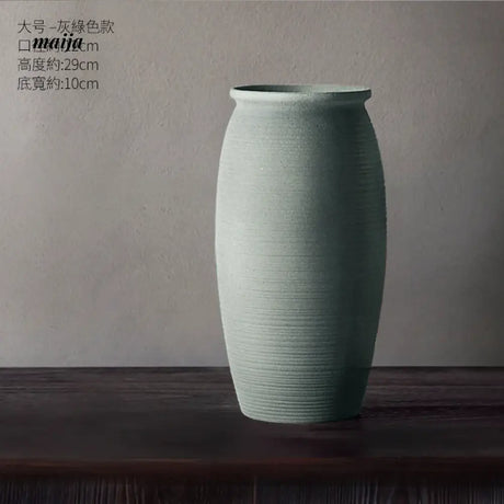 JOTO Handmade Rough Pottery Vase Japanese Flower Ware from JOTO