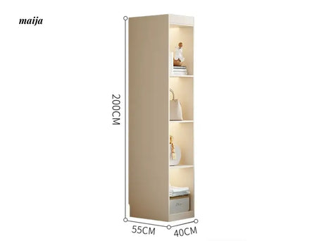 MEIHOUSE French Cream European Pine Wardrobe Bedroom Storage Cabinet from MEIHOUSE
