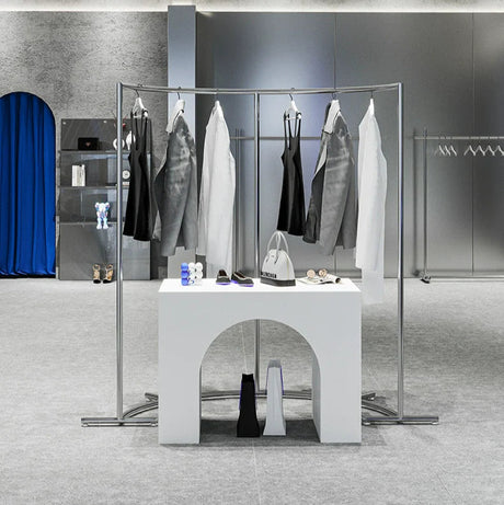SM Henry Stainless Steel Clothing Hanger Stand from SM