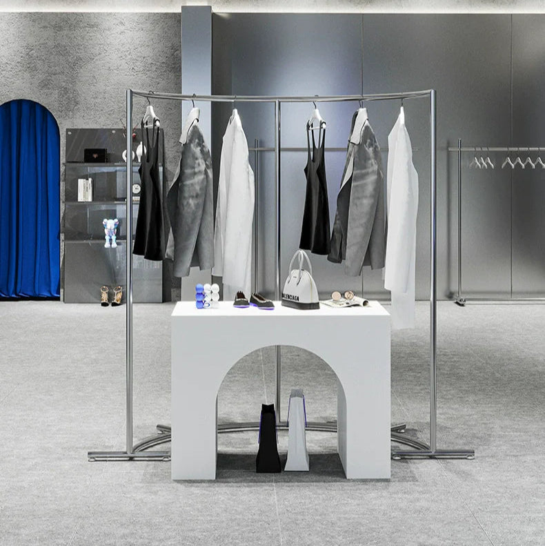 SM Henry Stainless Steel Clothing Hanger Stand from SM