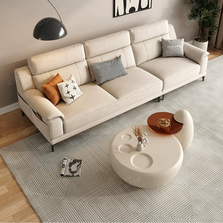DIPU Theodore Minimalist Internet Celebrity Cream Sofa from DIPU