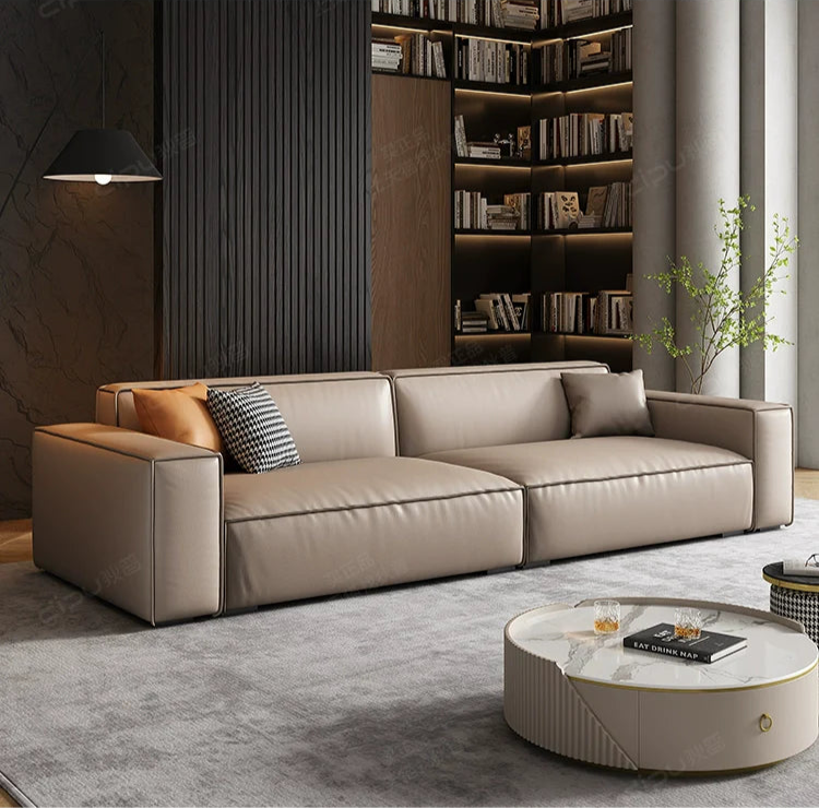 DIPU Keenan Cream Block Light Luxury Sofa from DIPU