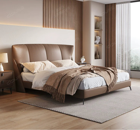 DIPU Brylee Cream Modern Scandinavian Bed from DIPU
