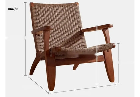 19 DREAM SPACE Solid Wood Rattan Sofa Chair from 19 DREAM SPACE