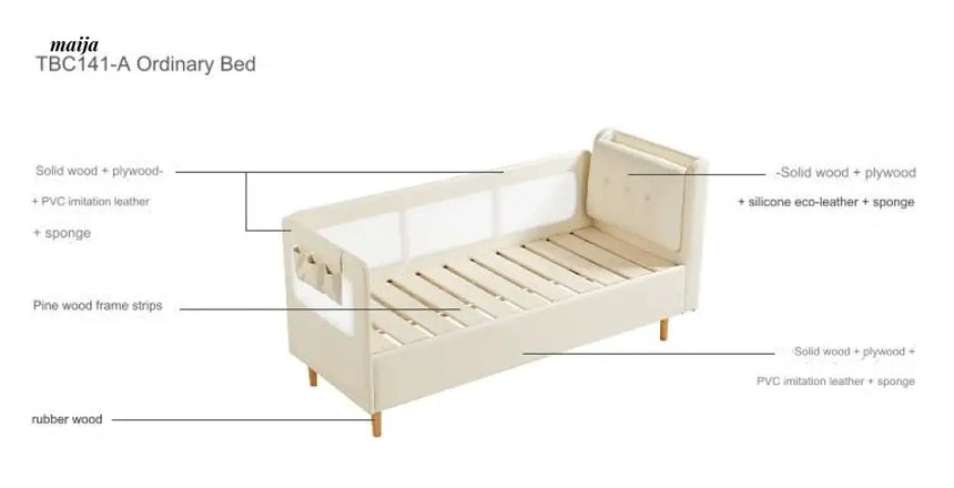 LINSYKIDS Claymore Bed Extender with Guardrail from LINSY KIDS