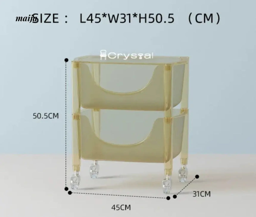 Acrylic Cloudy Snack Trolley