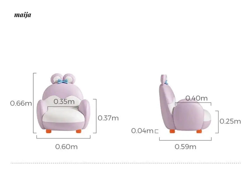 LINSYKIDS Cartoon Children's Reading Sofa from LINSY KIDS