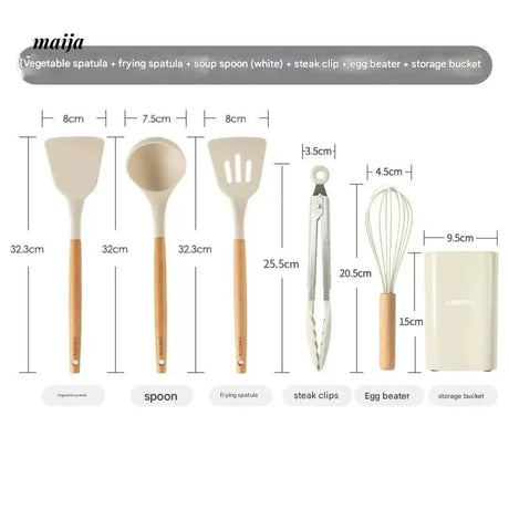 CAROTE Silicone Shovel for Frying and Non-Stick Cooking from CAROTE