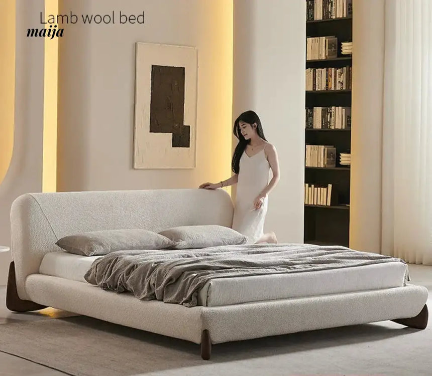 SONMO Cream Modern Cotton Bed French Style from SONMO