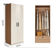 MEIHOUSE Cream Bedroom Modern One Door Large Storage Wardrobe from MEIHOUSE