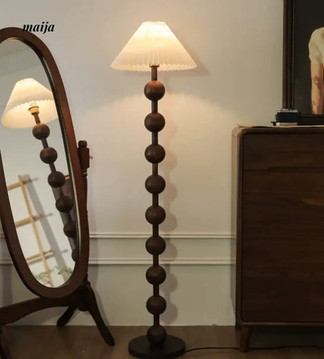 CH LIGHTING Retro Floor Lamp and Wooden Sofa from CH LIGHTING