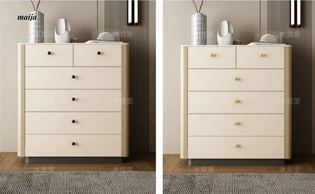 Jacobson Leather Wrap Chest of Drawers from Mufanli