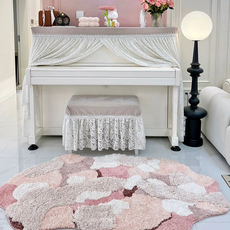 KENZAKI Sakura Snow Washable Rug from KENZAKI