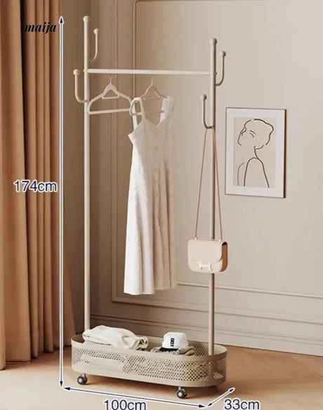 Herman Cream Laundry Basket Coat Hanger from Yate