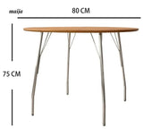 MOODSTORM Lilli Simple Iron Dining Table and Chair Set from Kaiyashi