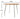 MOODSTORM Lilli Simple Iron Dining Table and Chair Set from Kaiyashi