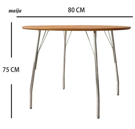 MOODSTORM Lilli Simple Iron Dining Table and Chair Set from Kaiyashi