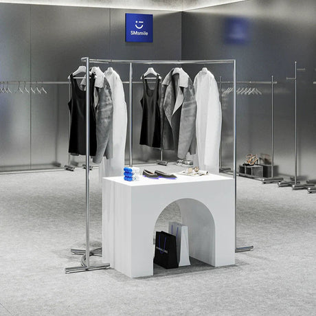 SM Henry Stainless Steel Clothing Hanger Stand from SM