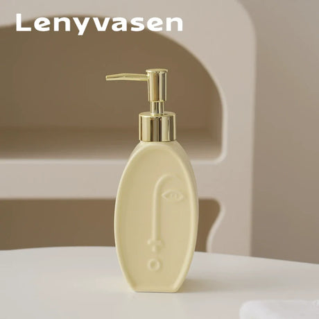 LENYVASEN Iris Ceramic Shower Gel Bottle from LENYVASEN