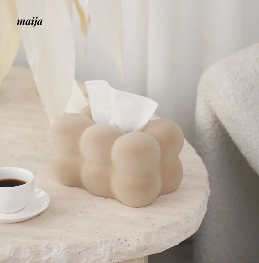 Marshmallow Ceramic Tissue Box from maija