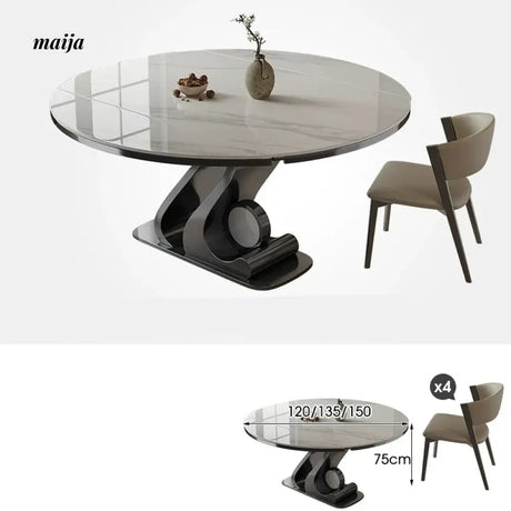Eugene Lazy Susan Dining Table from MODENG
