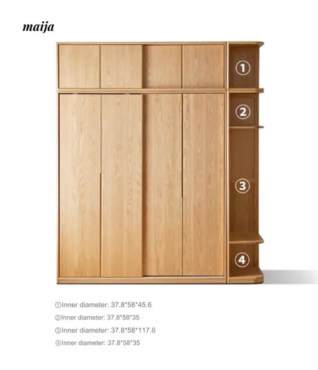 GENJI Fiona Solid Wood Wardrobe from GENJI