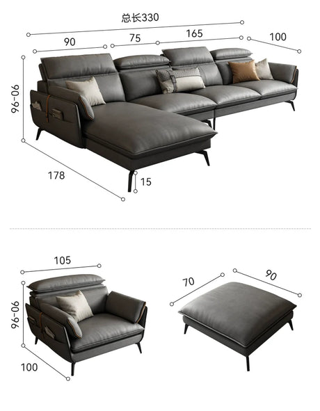 DIPU Jeffrey Disposable Modern Sofa from DIPU