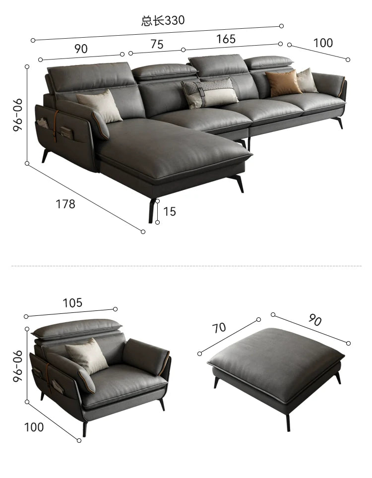 DIPU Jeffrey Disposable Modern Sofa from DIPU