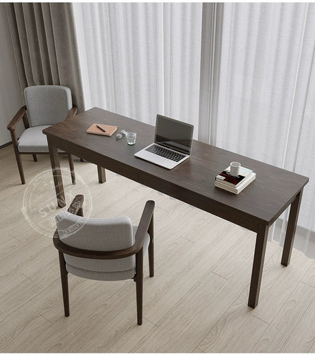 SUNX Nordic Solid Wood Desk with Drawer from SUNX