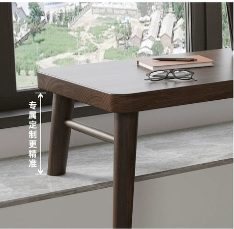 SUNX Full Wood Bay Window Desk from SUNX