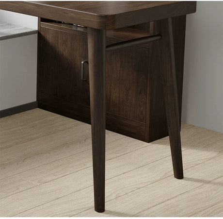 SUNX Full Wood Bay Window Desk from SUNX