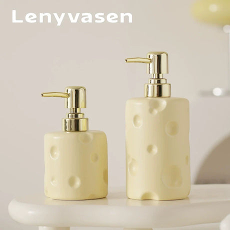 LENYVASEN Soren Shampoo Ceramic Container from LENYVASEN