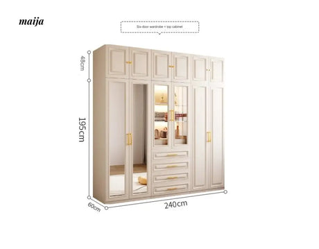 White Retro French Style Wardrobe from maija