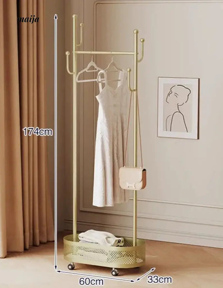 Marshall Load-Bearing Coat Hanger with Basket from AI