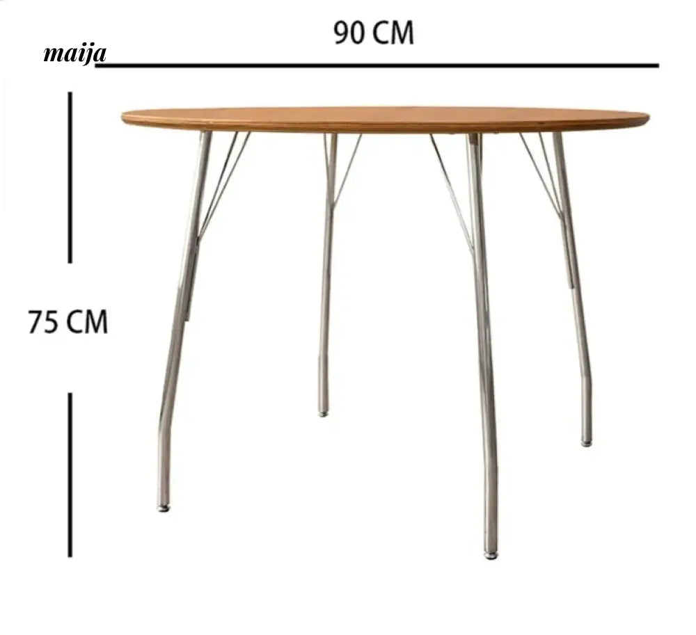 MOODSTORM Lilli Simple Iron Dining Table and Chair Set from MOODSTORM