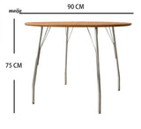 MOODSTORM Lilli Simple Iron Dining Table and Chair Set from MOODSTORM