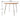 MOODSTORM Lilli Simple Iron Dining Table and Chair Set from MOODSTORM