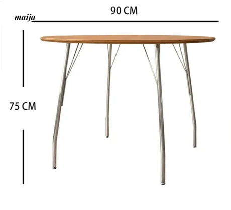 MOODSTORM Lilli Simple Iron Dining Table and Chair Set from MOODSTORM