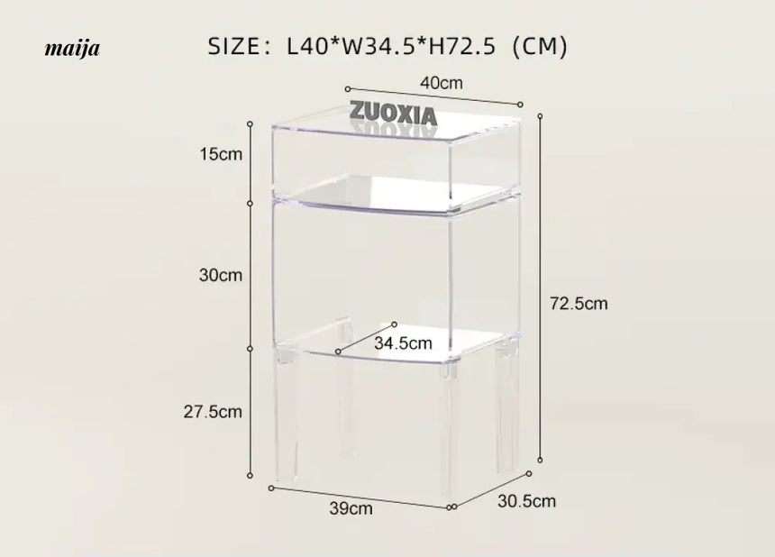 LOWERLEFT Acrylic Minimalist Bedroom Cabinet from HOBBYTREE