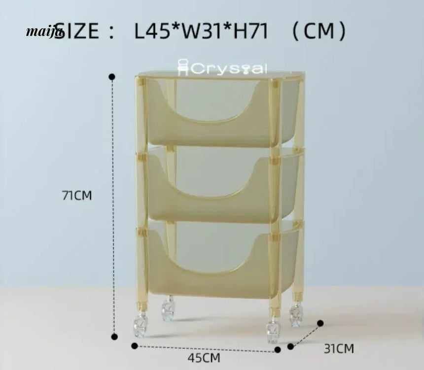 Acrylic Cloudy Snack Trolley
