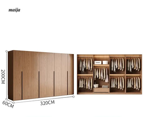 MEIHOUSE French Glass Door Romantic Bedroom Wardrobe Cabinet from MEIHOUSE
