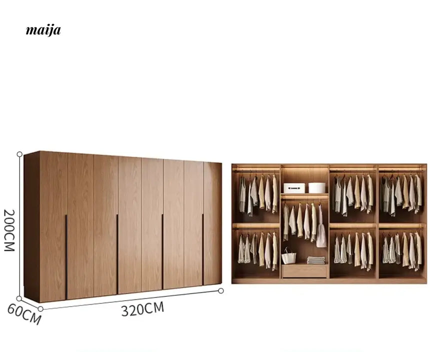 MEIHOUSE French Glass Door Romantic Bedroom Wardrobe Cabinet from MEIHOUSE