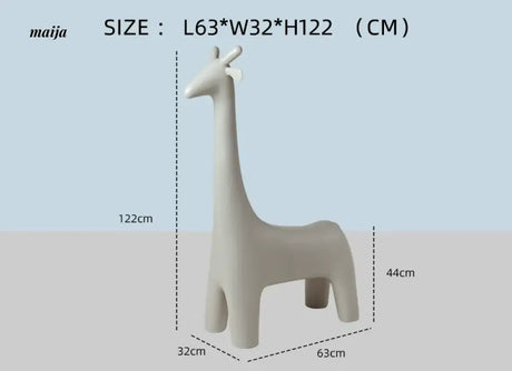 LOWERLEFT Giraffe Kids Shoe Stool from Lower Left