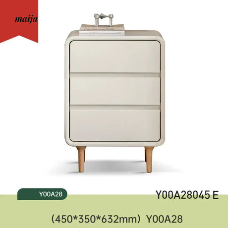 GENJI White Chocolate Bedside Table from GENJI