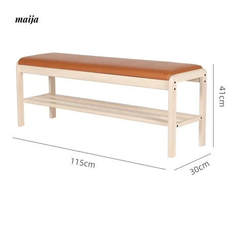 Eliot Solid Wood Shoe Changing Bench from maija