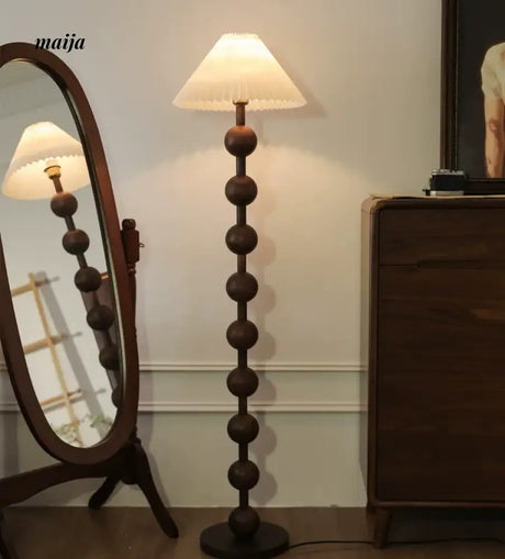 CH LIGHTING Retro Floor Lamp and Wooden Sofa from CH LIGHTING