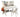 Everly Adjustable Desk with Bookshelves Set from maija
